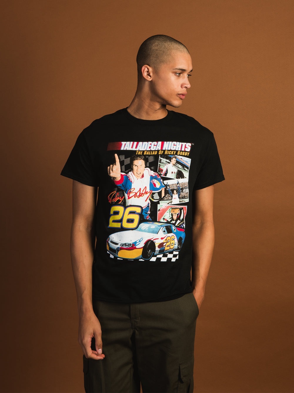 Talladega Nights: The Ballad of Ricky Bobby Graphic Black Racing Tee
